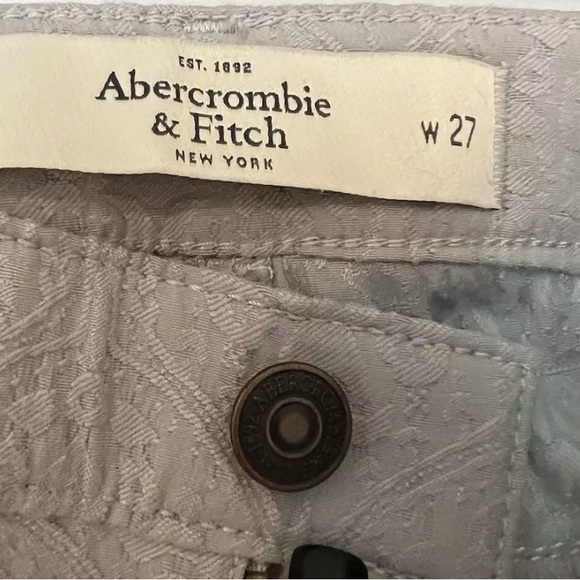 Abercrombie & Fitch Lightweight Textured Skinny Jeans- Waist 27 - Picture 2 of 5